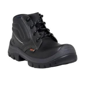 Bota dieléctrica Master en cuero negro con puntera en fibra de vidrio y suela de poliuretano ultraliviana