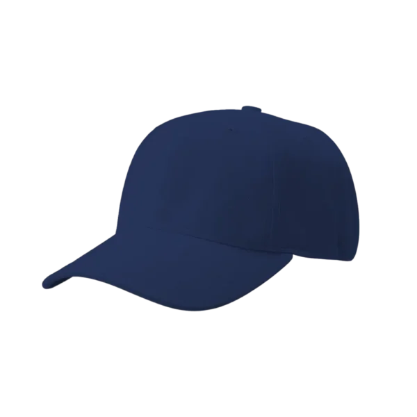 cachucha de seis cascos con visera en acrílico, costura decorativa, botón superior, banda interna y hebilla ajustable posterior