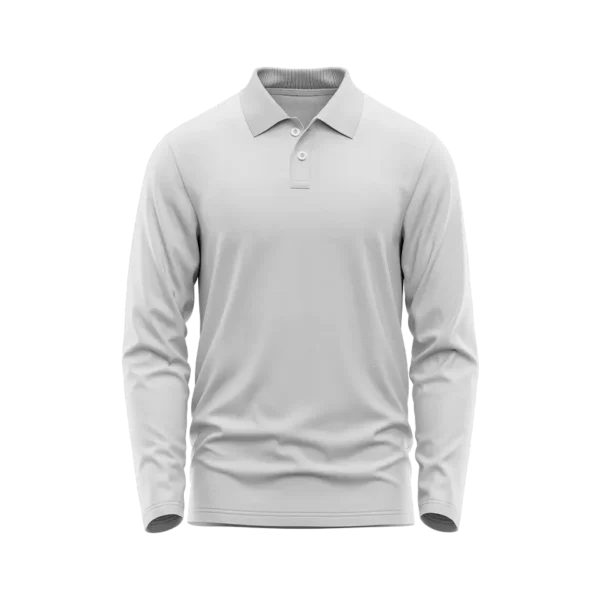 camibuso tipo polo manga larga cuello camisero con botones