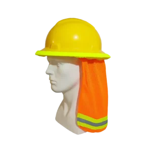 cubre cuello reflectivo para casco industrial en tela transpirable