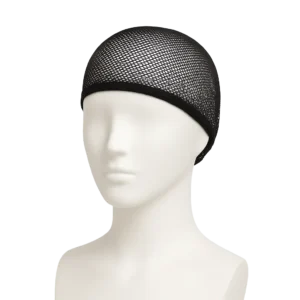 Gorro en malla liviana y transpirable, diseño ajustado para cobertura total del cabello.