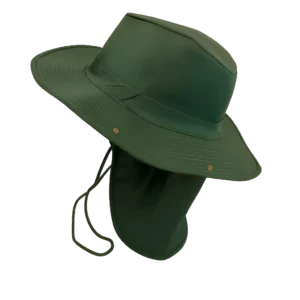 Gorro tipo Zafari en dril con opción con cola protectora para cuello