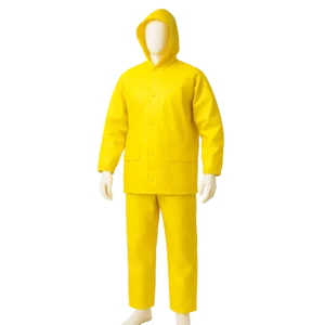Conjunto impermeable con chaqueta de capucha y pantalón con cintura elástica